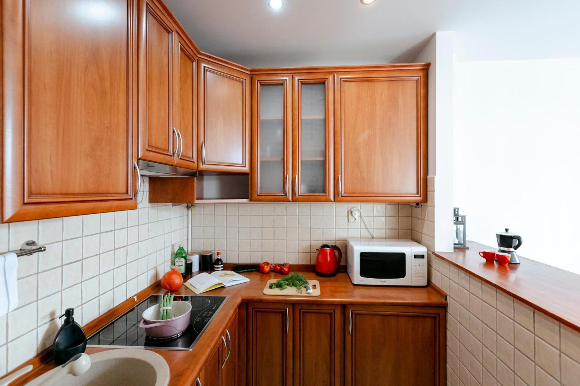 Apartmán Plac Konstytucji 6 Orange - Dla 4 Osob - Bezplatny Parking - Free Parking - Piekny Widok Na Panorame Warszawy Varšava